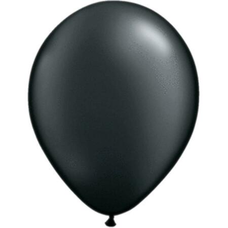 MAYFLOWER DISTRIBUTING 11 in. Pearl Onyx Black Latex Balloon, 25PK 6244